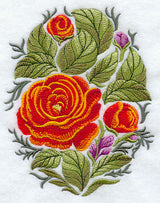 Russian Folk Flowers - Oval