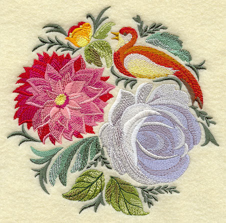 Russian Folk Flowers - Circle