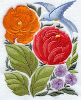 Russian Folk Flowers - Bird Rectangle