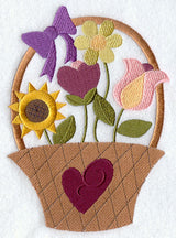 American Folk Flowers Basket