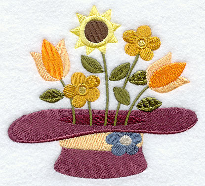 American Folk Flowers Hat