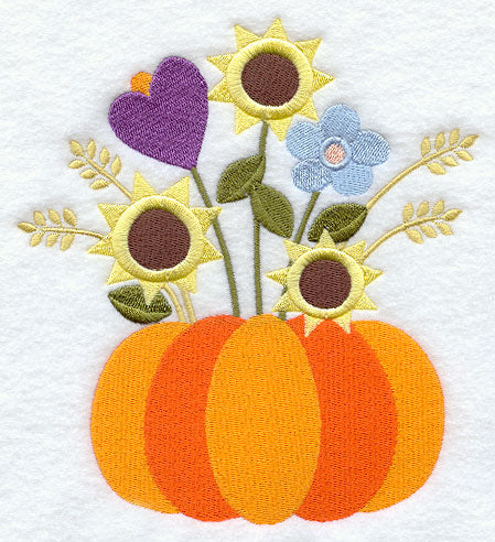 American Folk Flowers Pumpkin