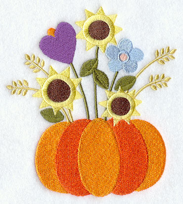 American Folk Flowers Pumpkin