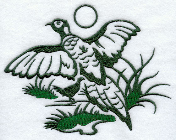 Pheasant Silhouette Scene