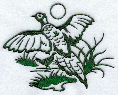 Pheasant Silhouette Scene