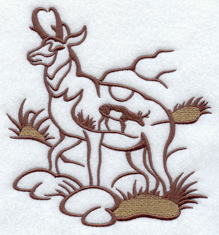 Pronghorn Silhouette Scene