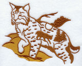 Bobcat Silhouette Scene