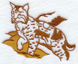 Bobcat Silhouette Scene