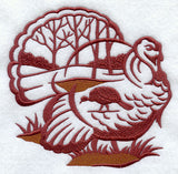 Wild Turkey Silhouette Scene