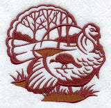 Wild Turkey Silhouette Scene