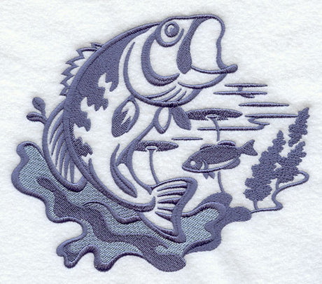 Bass Silhouette Scene