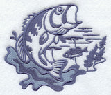 Bass Silhouette Scene