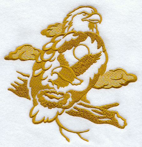 Bald Eagle Silhouette Scene