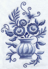 Delft Blue Flowers in Vase 1