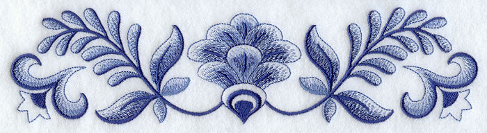 Delft Blue Floral Border