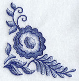 Delft Blue Floral Corner 1