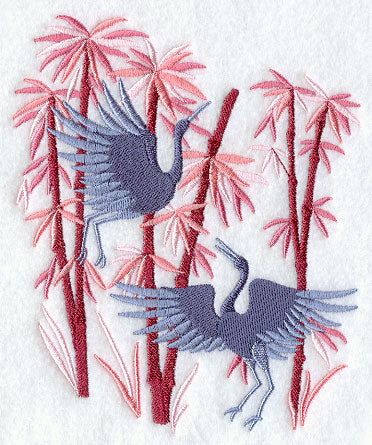 Cranes in Bamboo