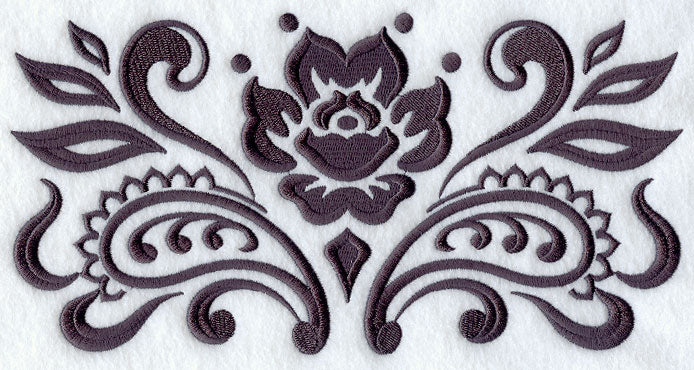 Damask English Rose Border