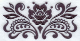 Damask English Rose Border