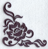 Damask English Rose Corner