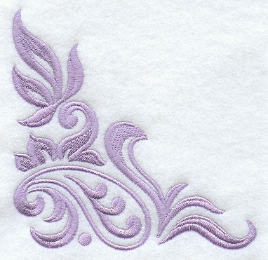 Damask Royal Rose Corner