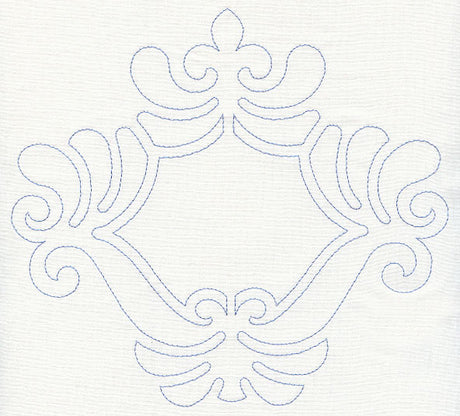 Feather Quilting Ornate Frame (Single Run)