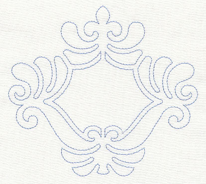 Feather Quilting Ornate Frame (Single Run)