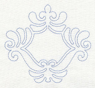 Feather Quilting Ornate Frame (Single Run)