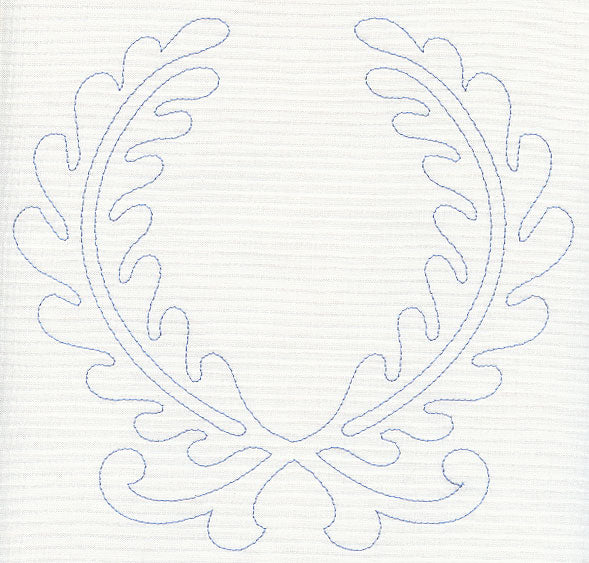 Feather Quilting Laurels (Single Run)