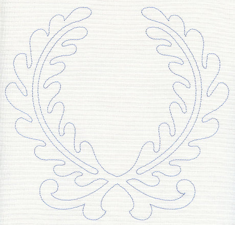 Feather Quilting Laurels (Single Run)