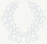 Feather Quilting Laurels (Single Run)