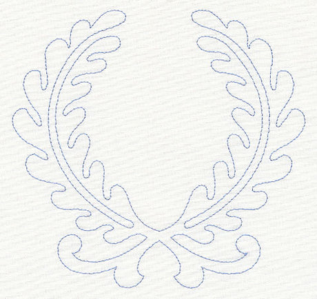 Feather Quilting Laurels (Single Run)