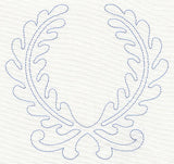 Feather Quilting Laurels (Single Run)