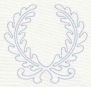 Feather Quilting Laurels (Single Run)