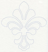 Feather Quilting Fleur de Lis (Single Run)