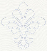 Feather Quilting Fleur de Lis (Single Run)