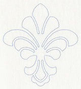 Feather Quilting Fleur de Lis (Single Run)