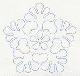 Feather Quilting Starflake (Single Run)