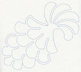 Feather Quilting Pine Cone (Single Run)