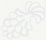 Feather Quilting Pine Cone (Single Run)
