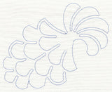 Feather Quilting Pine Cone (Single Run)