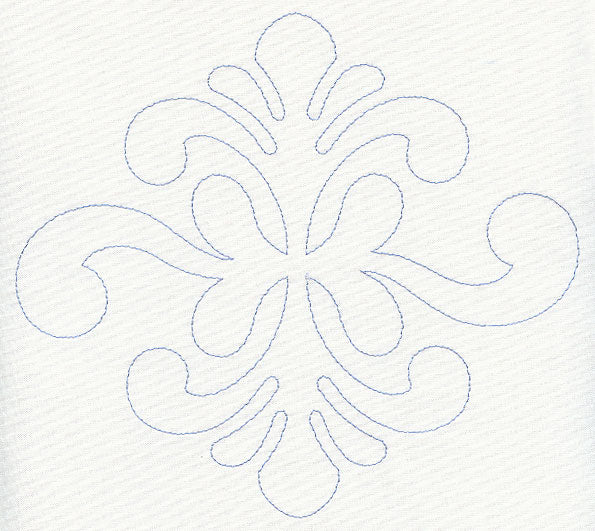 Feather Quilting Simple Diamond (Single Run)