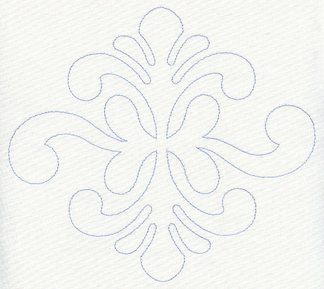Feather Quilting Simple Diamond (Single Run)