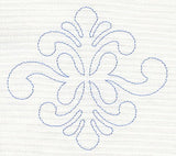 Feather Quilting Simple Diamond (Single Run)