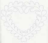 Feather Quilting Heart (Single Run)