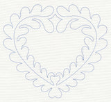 Feather Quilting Heart (Single Run)