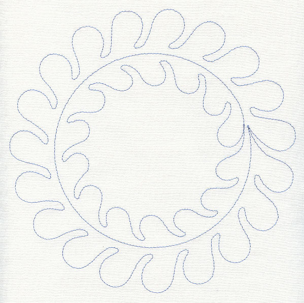 Feather Quilting Circle (Single Run)