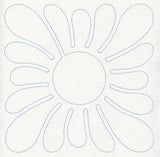 Feather Quilting Square (Single Run)