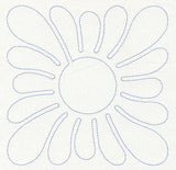 Feather Quilting Square (Single Run)