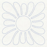 Feather Quilting Square (Single Run)